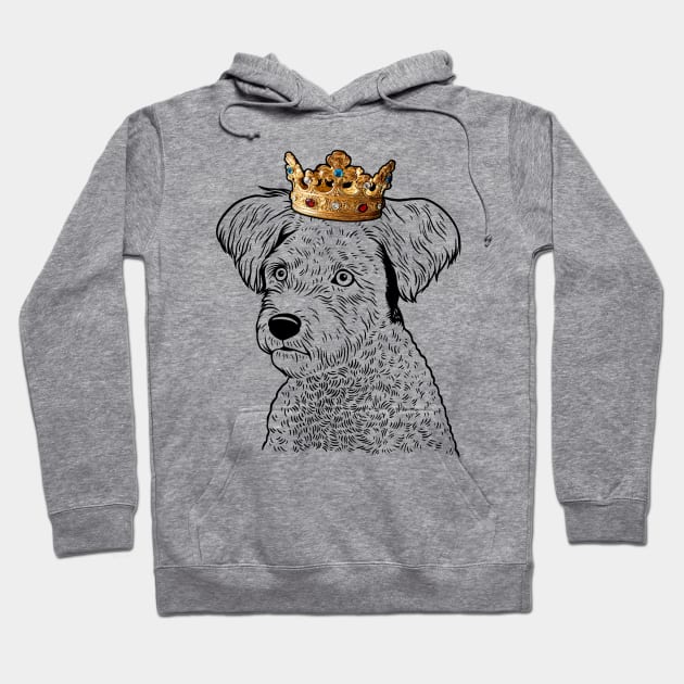 Pumi Dog King Queen Wearing Crown Hoodie by millersye